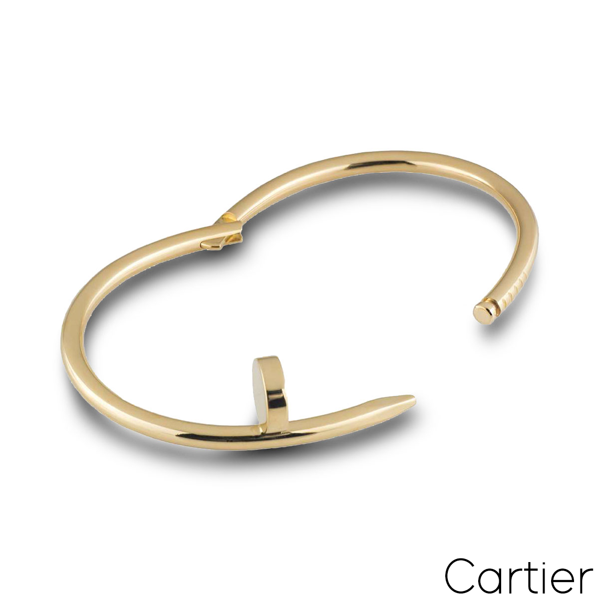 Cartier Yellow Gold Plain Juste Un Clou Bracelet Size 16 B6048216
